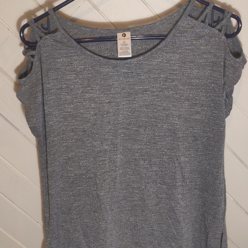 Grey Active Life Athletic T-Shirt